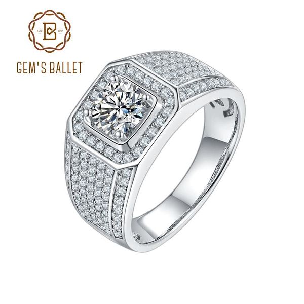 cluster rings gem's ballet brilliant moissanite men's ring 1.0ct d color round pave set 925 sterling silver for men wedding, Golden;silver
cluster rings gem's ballet brilliant moissanite men's ring 1.0ct d color round pave set 925 sterling silver for men wedding, Golden;silver