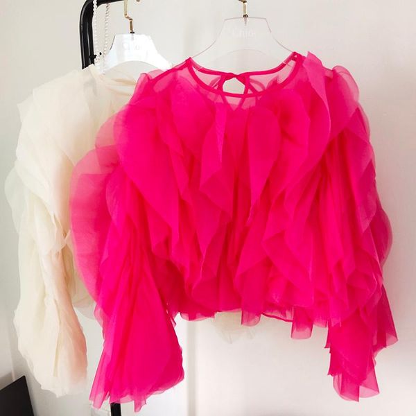 2021 autumn women's fashion shirt new round neck ruffles petals all-match lace-up bow chiffon shirt for women blouse blusas, White
2021 autumn women's fashion shirt new round neck ruffles petals all-match lace-up bow chiffon shirt for women blouse blusas, White