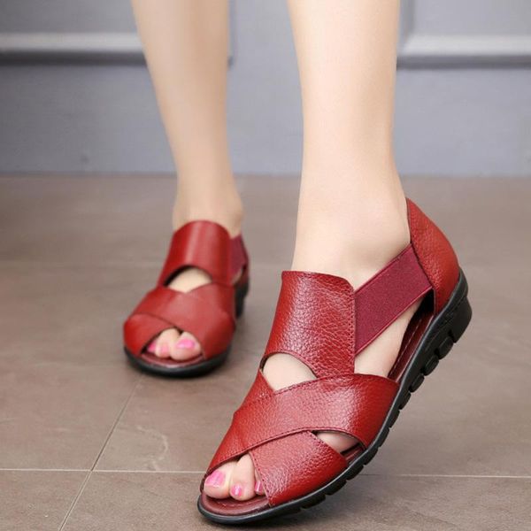 dress shoes genuine leather brand sandals 2021 summer gladiator rome casual women sandalia feminina wedge heel comfort m936, Black
dress shoes genuine leather brand sandals 2021 summer gladiator rome casual women sandalia feminina wedge heel comfort m936, Black