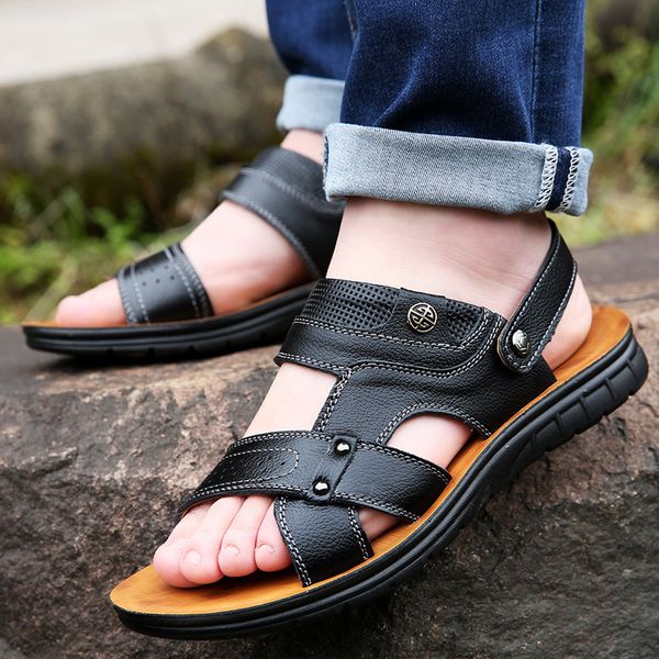 New Summer Shoes Men Beach Sandals Hollow Slippers Men Lighted Casual Shoes Outdoor Fashion Men Flats hjm8Dress Shoes, Brown
New Summer Shoes Men Beach Sandals Hollow Slippers Men Lighted Casual Shoes Outdoor Fashion Men Flats hjm8Dress Shoes, Brown