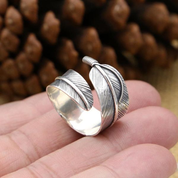 cluster rings 100% solid 925 sterling silver ring opentakahashi goros feather jewelry for men women, Golden;silver
cluster rings 100% solid 925 sterling silver ring opentakahashi goros feather jewelry for men women, Golden;silver