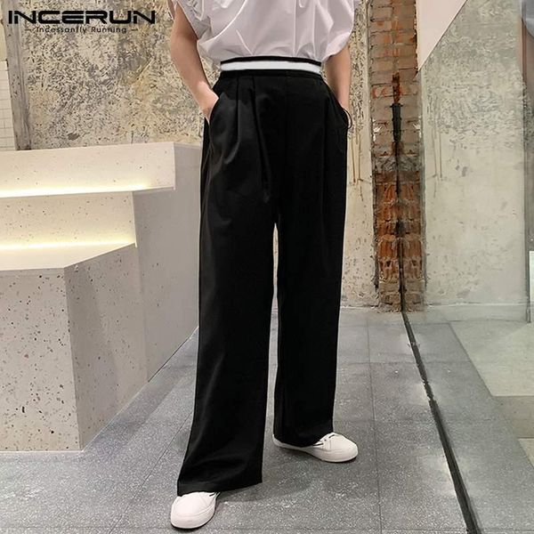 incerun men patchwork pants korean elastic waist streetwear pockets casual wide leg trousers baggy 2021 pantalones hombre s-5xl, Black
incerun men patchwork pants korean elastic waist streetwear pockets casual wide leg trousers baggy 2021 pantalones hombre s-5xl, Black
