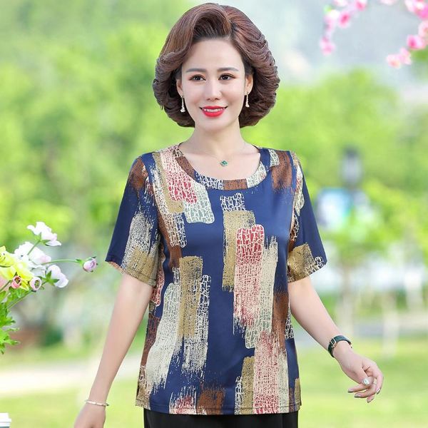 women's blouses & shirts 2021 summer women casual short sleeve loose o-neck print blouse female, White
women's blouses & shirts 2021 summer women casual short sleeve loose o-neck print blouse female, White