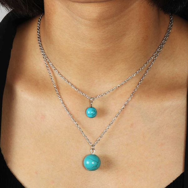 women's double round ball tibetan silver turquoise pendant necklaces dmtqn048 fashion gift national style women diy necklace pendants
women's double round ball tibetan silver turquoise pendant necklaces dmtqn048 fashion gift national style women diy necklace pendants
