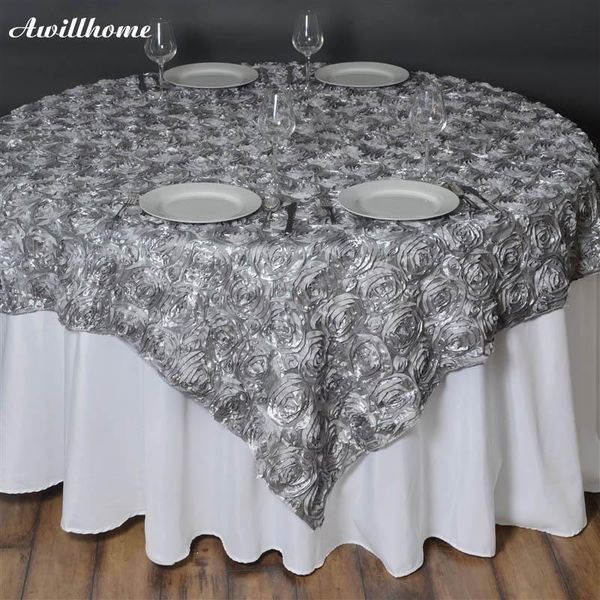 table cloth 10 pcs 72"x72"180cm x 180cm wholesale grandiose rosette 3d satin overlay for wedding party event decoration
table cloth 10 pcs 72"x72"180cm x 180cm wholesale grandiose rosette 3d satin overlay for wedding party event decoration