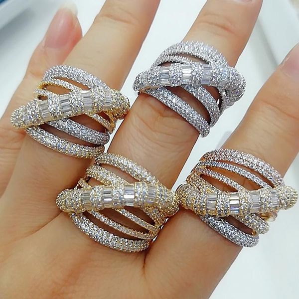 cluster rings godki luxury crossover design bold statement with zirconia stones 2021 women engagement party jewelry high quality, Golden;silver
cluster rings godki luxury crossover design bold statement with zirconia stones 2021 women engagement party jewelry high quality, Golden;silver