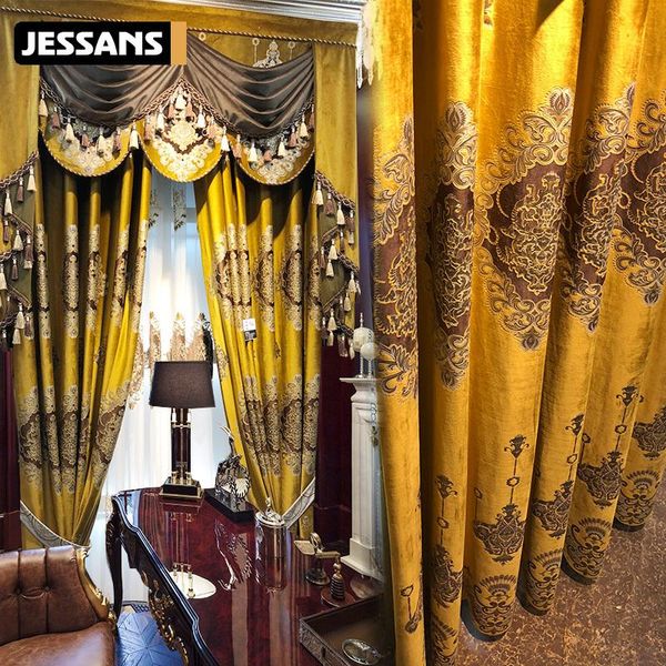 curtain & drapes european luxury high-precision three-dimensional embroidered curtains for living room window bedroom
curtain & drapes european luxury high-precision three-dimensional embroidered curtains for living room window bedroom