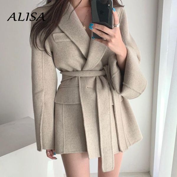 women's suits & blazers spring autumn elegant blazer jacket women casual turn-down collar lace-up slim wool coats woman solid bandage o, White;black
women's suits & blazers spring autumn elegant blazer jacket women casual turn-down collar lace-up slim wool coats woman solid bandage o, White;black