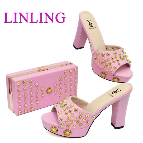 dress shoes italian ladies and bags to match set decorated with rhinestone shoe matching bag for nigeria party high heel, Black
dress shoes italian ladies and bags to match set decorated with rhinestone shoe matching bag for nigeria party high heel, Black