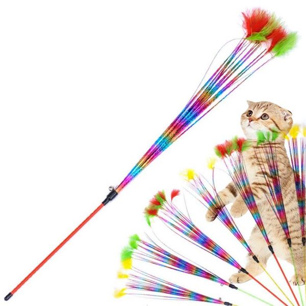 cat toys exercise-colorful pet with bell tease funny wand toy for cats scratching playing training
cat toys exercise-colorful pet with bell tease funny wand toy for cats scratching playing training