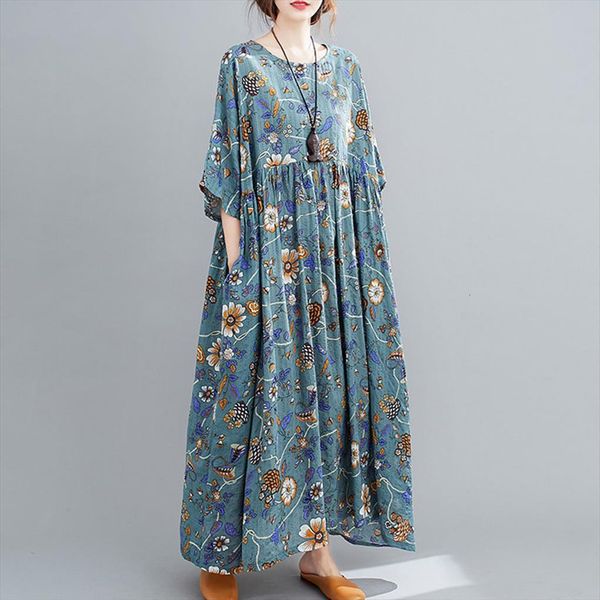 one piece baggy mori women dresses girl cotton linen sundress oversized o neck short sleeve summer floral print ladies vestido, Black;gray
one piece baggy mori women dresses girl cotton linen sundress oversized o neck short sleeve summer floral print ladies vestido, Black;gray