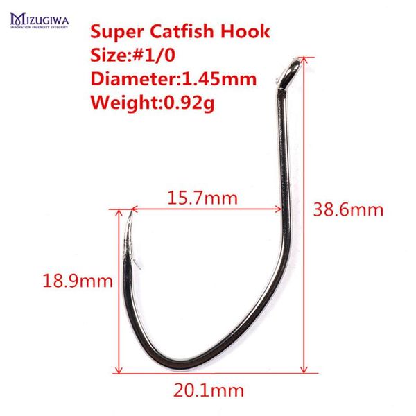 fishing hooks 25 pcs sharpened hook super catfish 1/0 2/0 black nickel sharp tackle pesca heavy gauge high carbon steel
fishing hooks 25 pcs sharpened hook super catfish 1/0 2/0 black nickel sharp tackle pesca heavy gauge high carbon steel