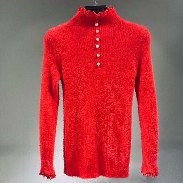 women's sweaters 2021 autumn fries half-turtleneck retail fine fit soft mesh inferior pullovers jumper to attacked woman, White;black
women's sweaters 2021 autumn fries half-turtleneck retail fine fit soft mesh inferior pullovers jumper to attacked woman, White;black