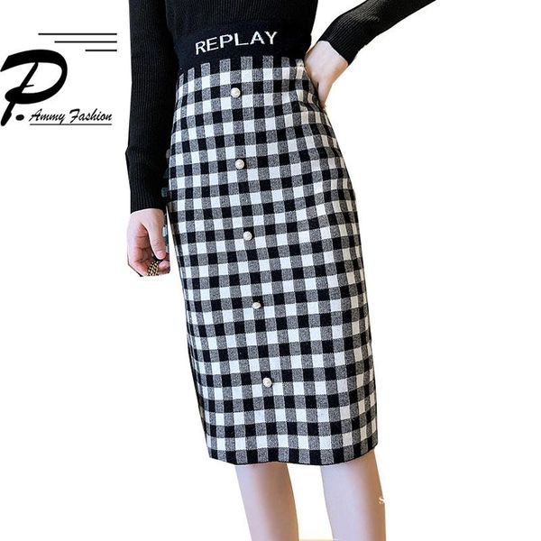 skirts plaid pencil knitted skirt women autumn and winter 2021 fashion high waist wrap hip checkered knee-length step, Black
skirts plaid pencil knitted skirt women autumn and winter 2021 fashion high waist wrap hip checkered knee-length step, Black