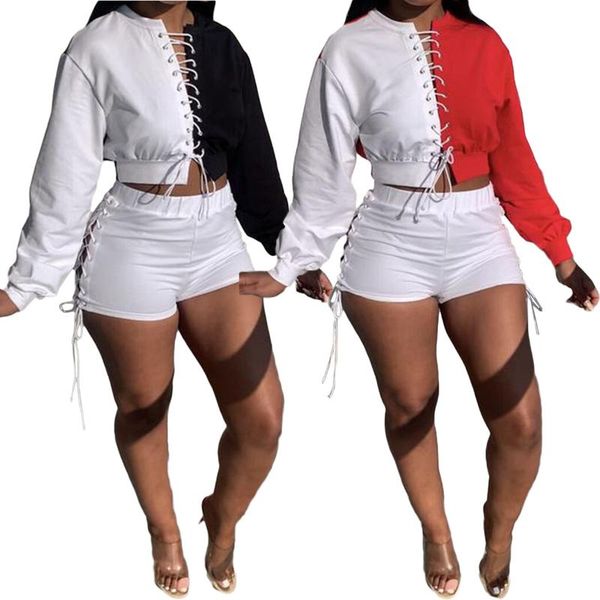 women's tracksuits autumn two-piece fashion cardigan loose bandage temperament commuter ladies long-sleeved short pants suits, Gray
women's tracksuits autumn two-piece fashion cardigan loose bandage temperament commuter ladies long-sleeved short pants suits, Gray