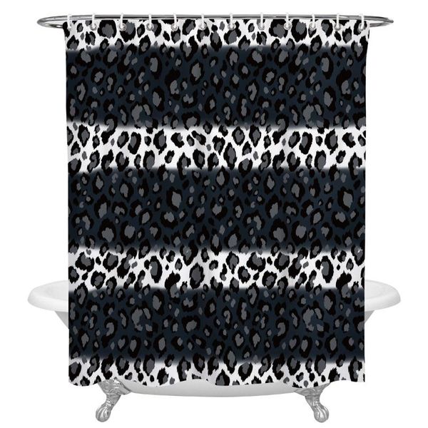 shower curtains waterproof leopard print black white striped curtain frabic polyester bathroom decor
shower curtains waterproof leopard print black white striped curtain frabic polyester bathroom decor