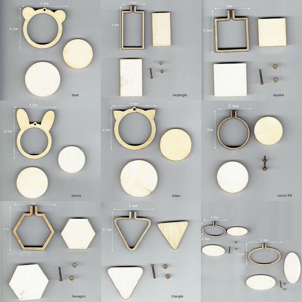 sewing notions & tools wooden mini embroidery hoop ring diy handmade pendant 15 types crossstitch frame circle kit, Black
sewing notions & tools wooden mini embroidery hoop ring diy handmade pendant 15 types crossstitch frame circle kit, Black