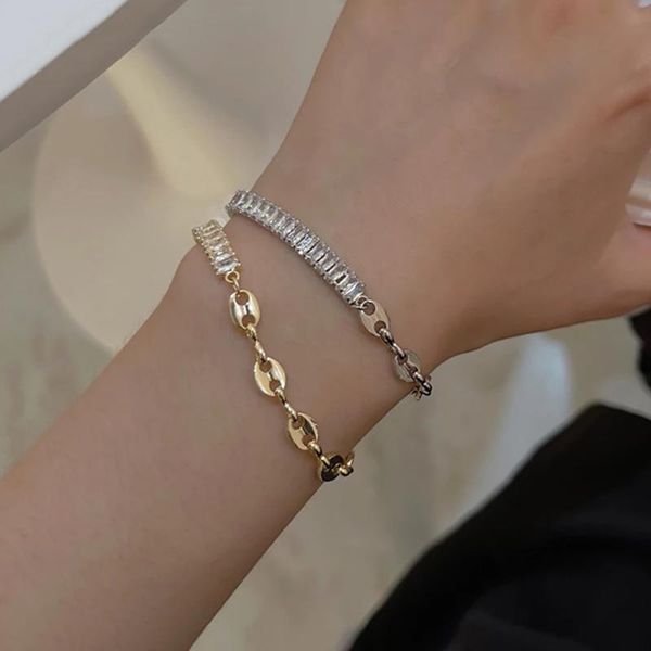 beaded, strands ghidbk metal gold silver color hollow buckle stitching zircon cz crystal bracelet for women girls party simple jewelry gifts, Black
beaded, strands ghidbk metal gold silver color hollow buckle stitching zircon cz crystal bracelet for women girls party simple jewelry gifts, Black
