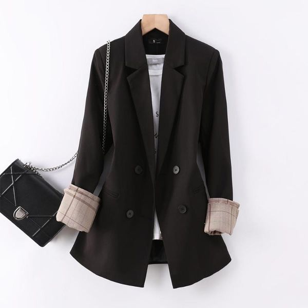 arrival women ladies winter blazer casual female double breasted solid coat outerwear black gray jacket women's suits & bl, White;black
arrival women ladies winter blazer casual female double breasted solid coat outerwear black gray jacket women's suits & bl, White;black