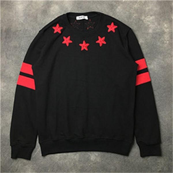 men's hoodies & sweatshirts hoodie, stripe and star embroidery, cotton veet, thick, polar, 20s, # d68, Black
men's hoodies & sweatshirts hoodie, stripe and star embroidery, cotton veet, thick, polar, 20s, # d68, Black