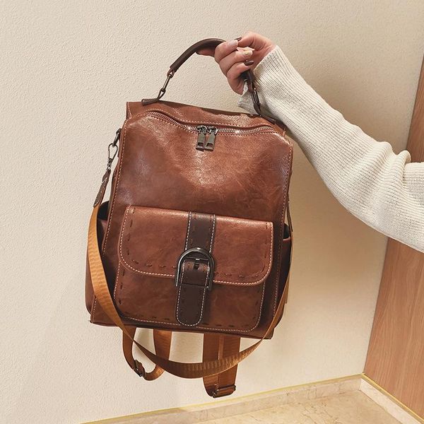 women leather backpack mochila feminina large capacity multifunction backpack female shoulder bag sac a dos travel back pack
women leather backpack mochila feminina large capacity multifunction backpack female shoulder bag sac a dos travel back pack