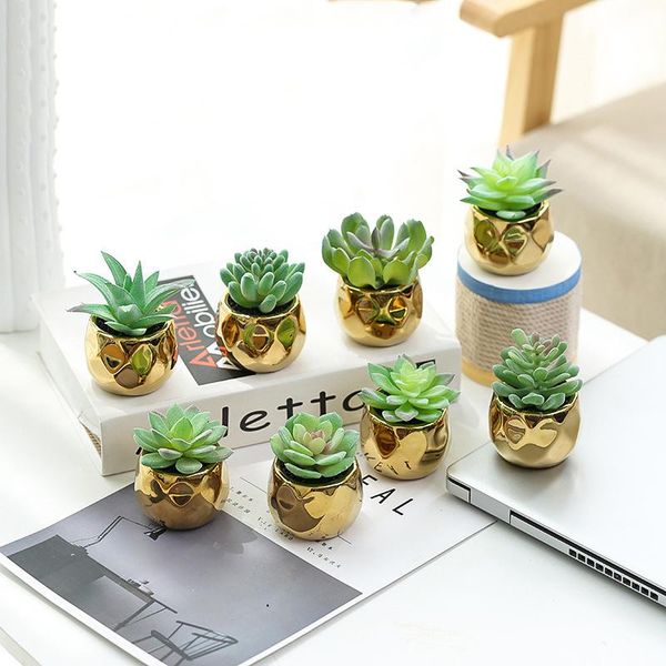 artificial plants mini bonsai fake succulents with golden pot green plant home decor/youth desk/room decoration/garden decor 1pc
artificial plants mini bonsai fake succulents with golden pot green plant home decor/youth desk/room decoration/garden decor 1pc