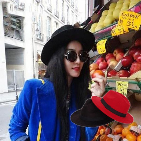 stingy brim hats chapeau autumn winter for women lady soft vintage wool felt bowler fedoras jazz hat ladies cloche wide caps, Blue;gray
stingy brim hats chapeau autumn winter for women lady soft vintage wool felt bowler fedoras jazz hat ladies cloche wide caps, Blue;gray