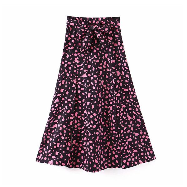 2021 new women vogue print long skirt bow tie sashes side zipper high split a line party casual skirts mujer q24c, Black
2021 new women vogue print long skirt bow tie sashes side zipper high split a line party casual skirts mujer q24c, Black