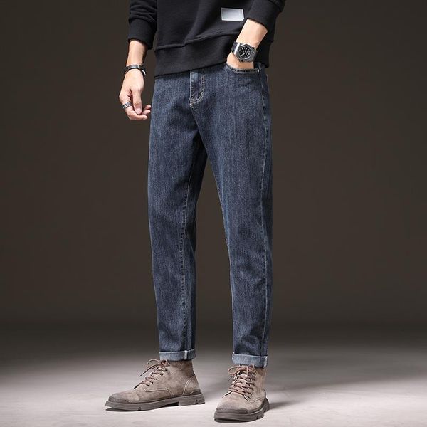 men's jeans autumn brand slim denim trousers fashion solid color stretch blue pants ankle length casual fit streetwear jean
men's jeans autumn brand slim denim trousers fashion solid color stretch blue pants ankle length casual fit streetwear jean