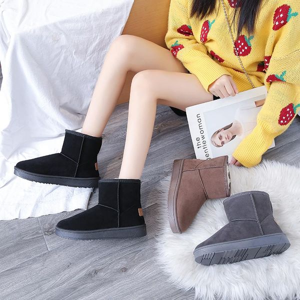 boots 2021 fashion australia classic snow ankle winter high-quality colorful fur shoes for women mwa botas de mujer, Black
boots 2021 fashion australia classic snow ankle winter high-quality colorful fur shoes for women mwa botas de mujer, Black