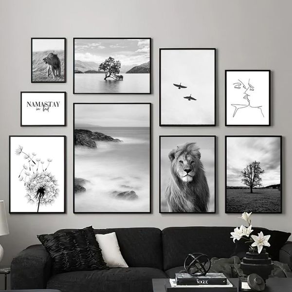 paintings canvas painting nordic black and white scenery picture home decor wall art modern lion posters prints living room decoration
paintings canvas painting nordic black and white scenery picture home decor wall art modern lion posters prints living room decoration