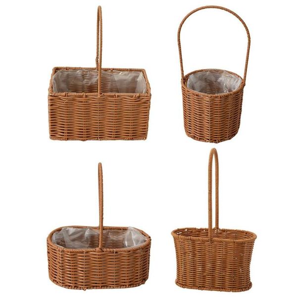 storage baskets hand woven picnic bag gift flower basket for camping use garden pot plant
storage baskets hand woven picnic bag gift flower basket for camping use garden pot plant