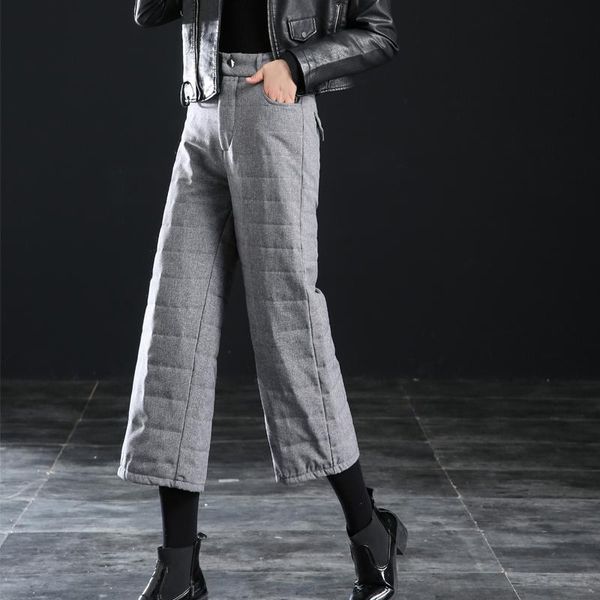 women's pants & capris totnwang winter down plus size women 2021 thicken warm high waist wide leg pant casual elastic trousers female, Black;white
women's pants & capris totnwang winter down plus size women 2021 thicken warm high waist wide leg pant casual elastic trousers female, Black;white