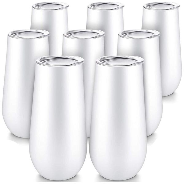 water bottles 8packs stemless champagne flutes wine tumbler, 6 oz double-insulated tumbler with lids cocktail cups
water bottles 8packs stemless champagne flutes wine tumbler, 6 oz double-insulated tumbler with lids cocktail cups