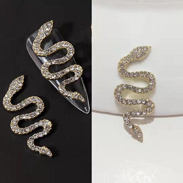 nail art decorations 2pcs punk gold silver snake shaped crystal charms shiny diamonds 3d designer for luxury accessories, Silver;gold
nail art decorations 2pcs punk gold silver snake shaped crystal charms shiny diamonds 3d designer for luxury accessories, Silver;gold