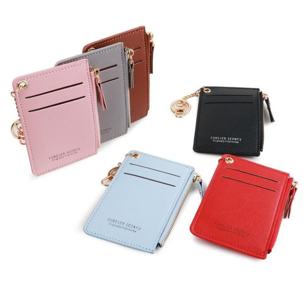 card holders 1pc women's ultra-thin business id holder solid color money bag portable short wallet metal tassel zipper small coin purse, Brown;gray
card holders 1pc women's ultra-thin business id holder solid color money bag portable short wallet metal tassel zipper small coin purse, Brown;gray