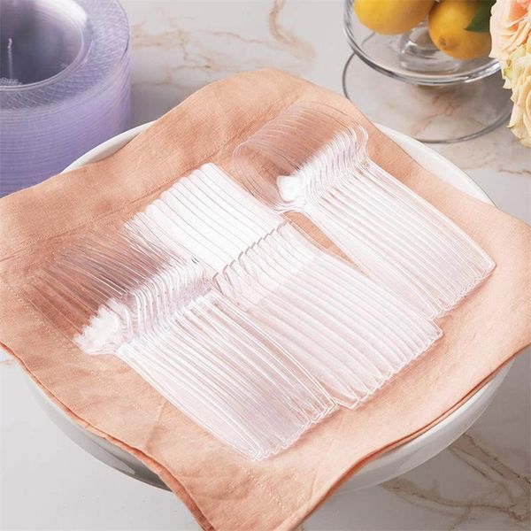 disposable dinnerware 48/96/144pcs plastic cutlery set crystal clear cutlery-set party household supplies dinner knife fork spoon birthday
disposable dinnerware 48/96/144pcs plastic cutlery set crystal clear cutlery-set party household supplies dinner knife fork spoon birthday
