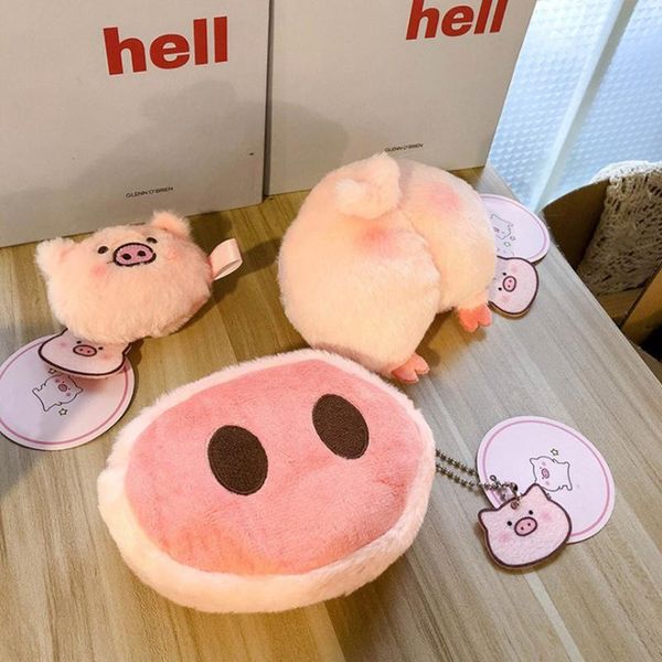 1 pc cute pig nose plush purse cartoon animal pig plush brooch coin bag for girls doll toys, Red;black
1 pc cute pig nose plush purse cartoon animal pig plush brooch coin bag for girls doll toys, Red;black