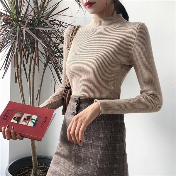 autumn winter women knitted womens sweaters turtleneck casual soft jumper badycon fashion slim femme elasticity pullovers skinny, White;black
autumn winter women knitted womens sweaters turtleneck casual soft jumper badycon fashion slim femme elasticity pullovers skinny, White;black