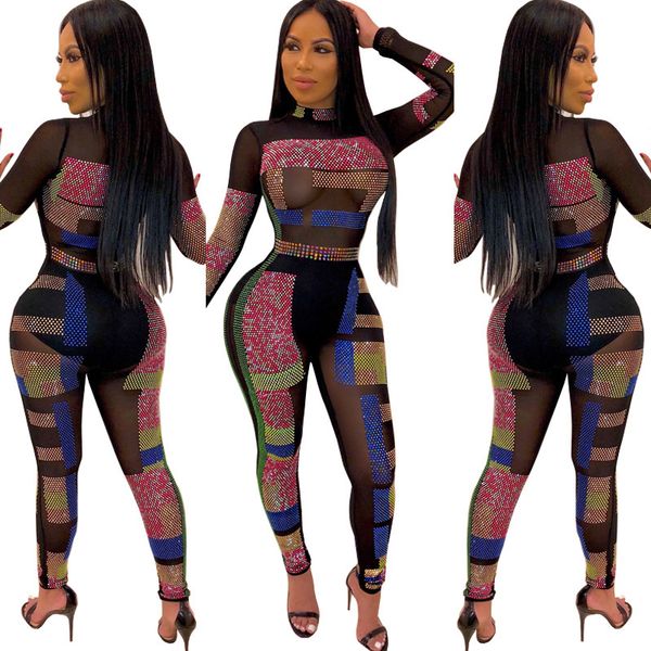jumpsuits,rompers beautiful trend big size women's mesh perspective long sleeve drilling nightclub jumpsuit pencil pants
jumpsuits,rompers beautiful trend big size women's mesh perspective long sleeve drilling nightclub jumpsuit pencil pants