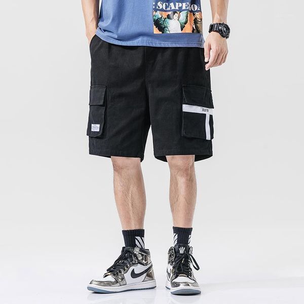 men japan style shorts streetwear nice summer mens korean casual hip hop male big pockets knee length masculino men's, White;black
men japan style shorts streetwear nice summer mens korean casual hip hop male big pockets knee length masculino men's, White;black