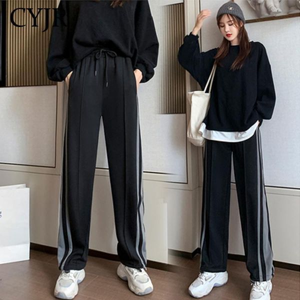 women's pants & capris wide leg women pure black lace-up korean style loose leisure high waists female spring long daily trousers stree, Black;white
women's pants & capris wide leg women pure black lace-up korean style loose leisure high waists female spring long daily trousers stree, Black;white