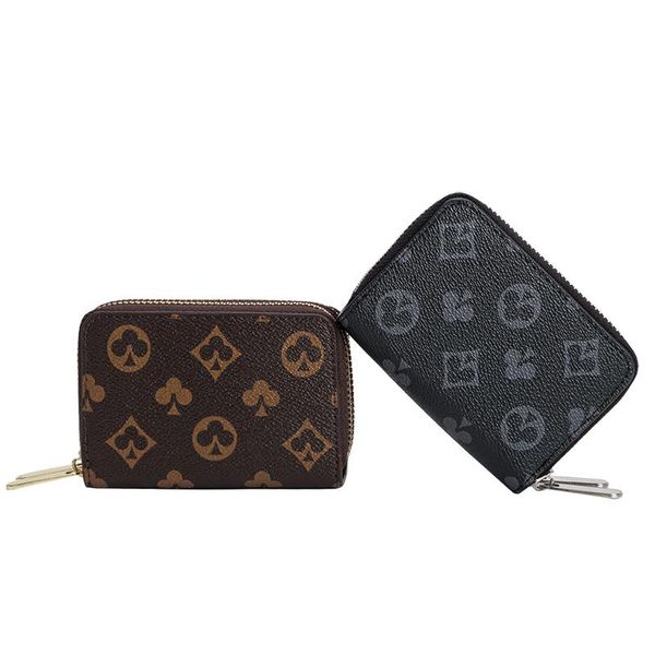 card holders short wallet zipper bag ladies european and american fashion coin purse small print female hand, Brown;gray
card holders short wallet zipper bag ladies european and american fashion coin purse small print female hand, Brown;gray