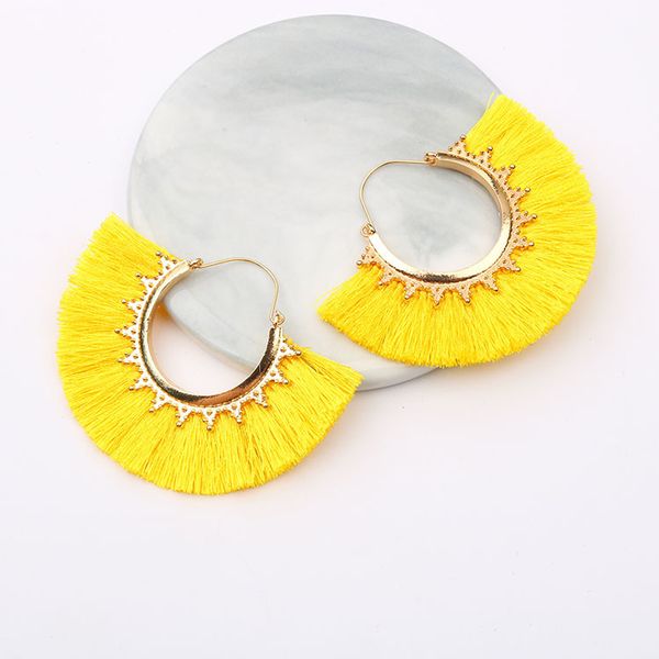 europe and the united states big brand earrings jewelry small triangle tassels fan-shaped earrings multi-color female earrings, Golden
europe and the united states big brand earrings jewelry small triangle tassels fan-shaped earrings multi-color female earrings, Golden