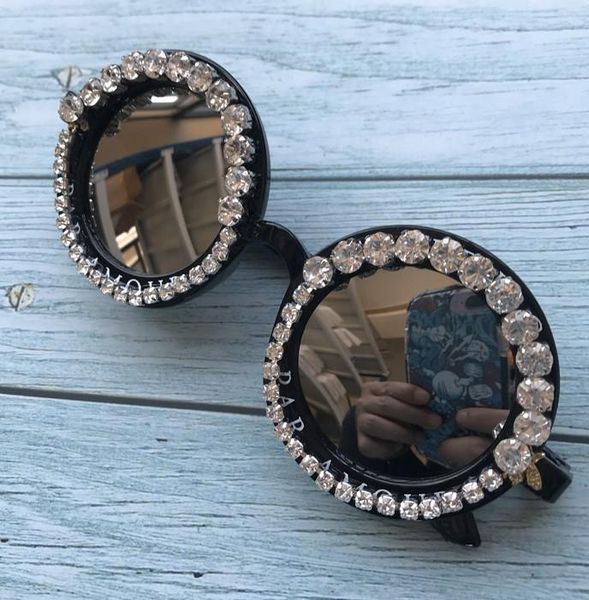 sunglasses black frame with diamond decoration cat eyes ladies blackout sunglasses fashion personality retro travel uv400, White;black
sunglasses black frame with diamond decoration cat eyes ladies blackout sunglasses fashion personality retro travel uv400, White;black