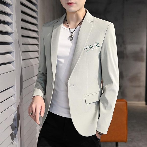 men's suits & blazers autumn winter suit jacket korean style slim jackets youth casual singles western england hair stylist small blaze, White;black
men's suits & blazers autumn winter suit jacket korean style slim jackets youth casual singles western england hair stylist small blaze, White;black
