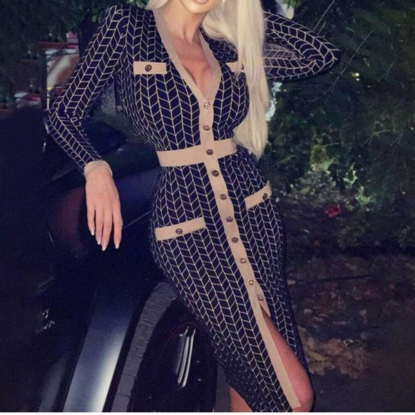 Casual Dresses SRD 2021 Winter Sexy Black V Neck Knitted Dress For Women Long Sleeve Female Elegant Button Sweaters Bodycon, Black;gray
Casual Dresses SRD 2021 Winter Sexy Black V Neck Knitted Dress For Women Long Sleeve Female Elegant Button Sweaters Bodycon, Black;gray