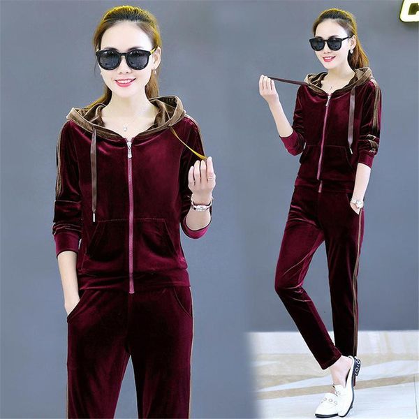 autumn tracksuit spring for two piece running stripe and pants women velvet suits fitness set sportswear n8s6, White
autumn tracksuit spring for two piece running stripe and pants women velvet suits fitness set sportswear n8s6, White