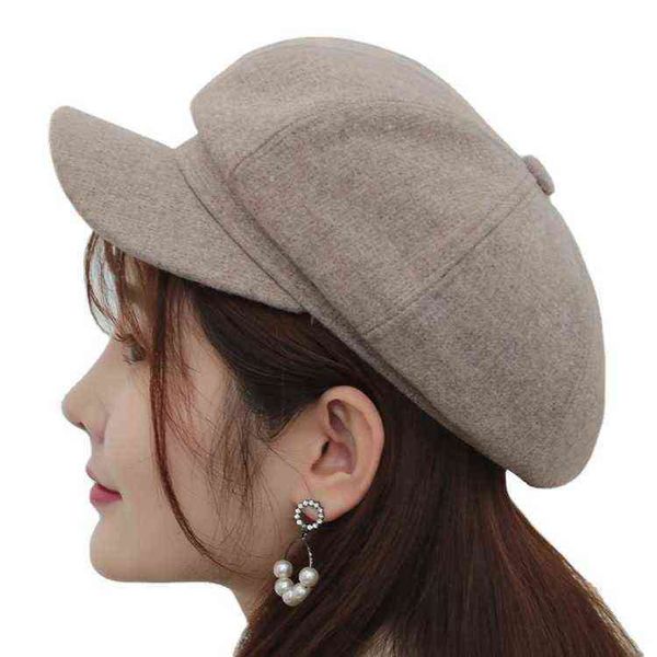 new autumn and winter octagonal hat korean british yuppie wool tweed hat women's beret, Blue;gray
new autumn and winter octagonal hat korean british yuppie wool tweed hat women's beret, Blue;gray