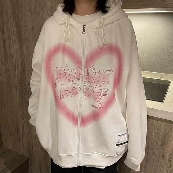men's hoodies & sweatshirts y2k zip-up hoodie 2021 women hip hop streetwear graffiti heart letter bear print sweatshirt autumn harajuku, Black
men's hoodies & sweatshirts y2k zip-up hoodie 2021 women hip hop streetwear graffiti heart letter bear print sweatshirt autumn harajuku, Black